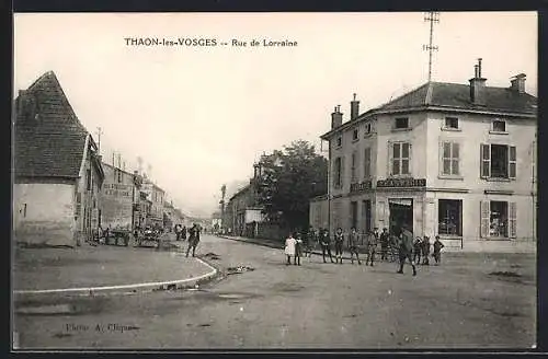 AK Thaon-les-Vosges, Rue de Lorraine