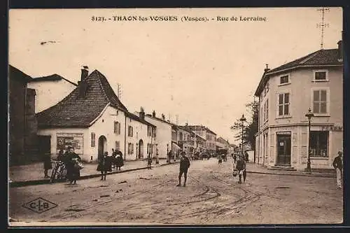 AK Thaon-les-Vosges, Rue de Lorraine