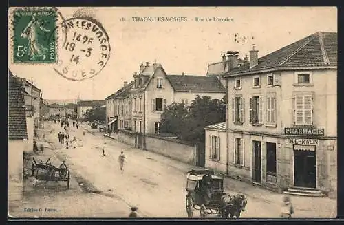 AK Thaon-les-Vosges, Rue de Lorraine