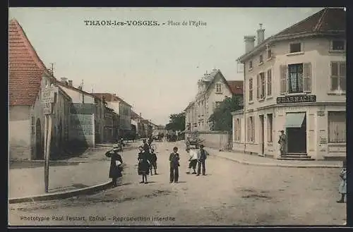 AK Thaon-les-Vosges, Place de l`Eglise