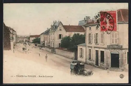 AK Thaon-les-Vosges, Rue de Lorraine