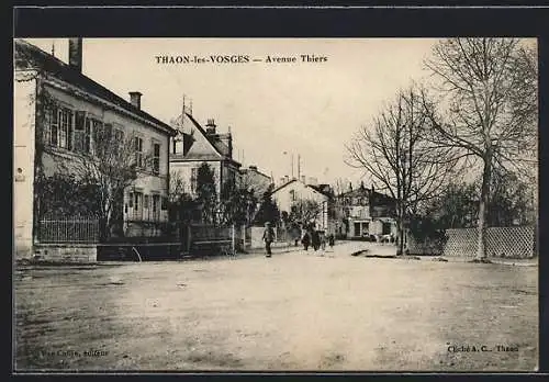 AK Thaon-les-Vosges, Avenue Thiers