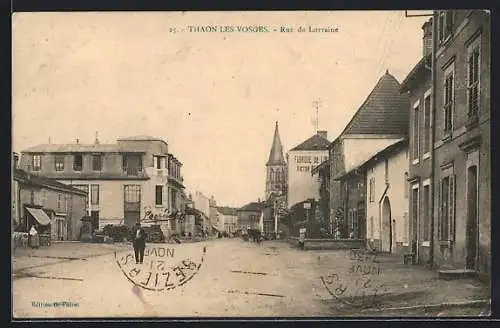 AK Thaon-les-Vosges, Rue de Lorraine