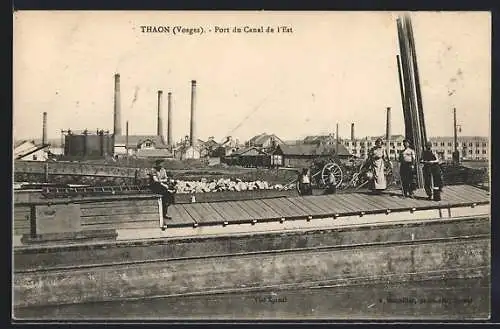 AK Thaon-les-Vosges, Port du Canal de l`Est