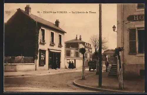 AK Thaon-les-Vosges, La Librairie, Strassenpartie