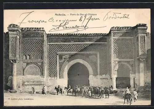 AK Meknès, Porte du Dar-el-Makzen