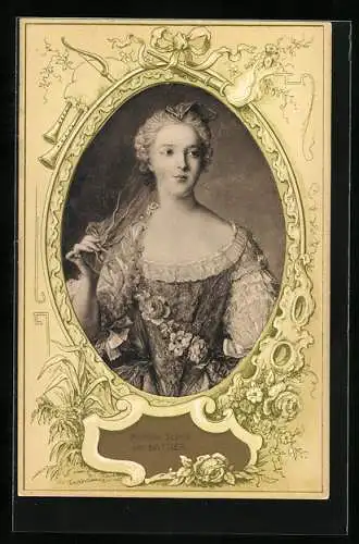 AK Porträt von Madame Sophie, Tochter von Ludwig XV. von Frankreich