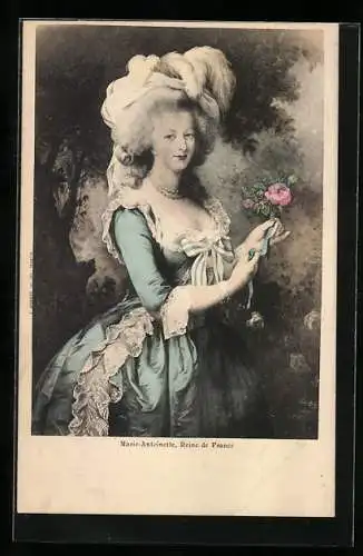 AK Portrait Marie-Antoinette, Reine de France