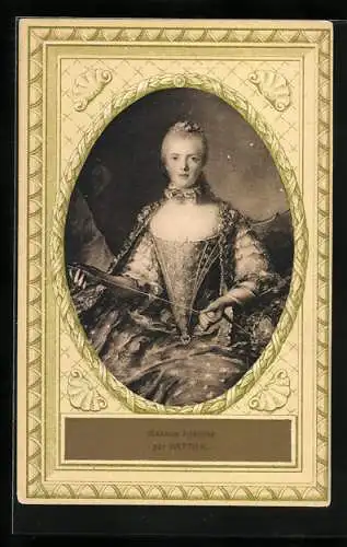 AK Portrait Madame Adélaide, Prinzessin von Frankreich und Nava