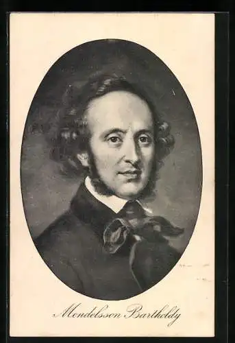 AK Portrait vom Musiker Mendelsson Bartholdy