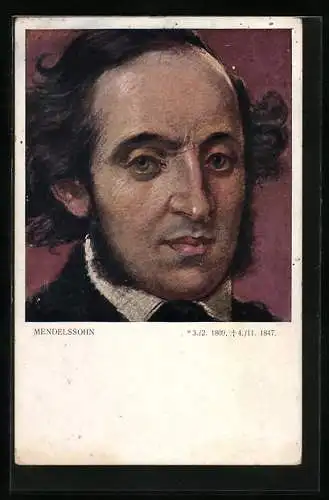 AK Mendelssohn, Portrait des Künstlers