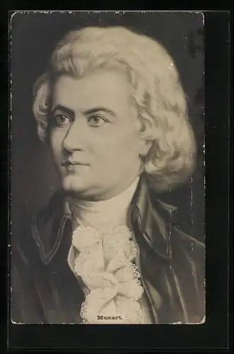 AK Portrait von Wolfgang Amadeus Mozart