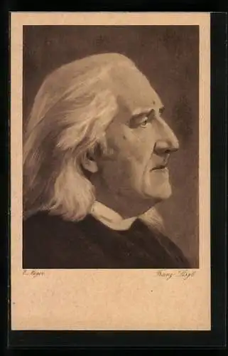 AK Portrait von Franz Liszt