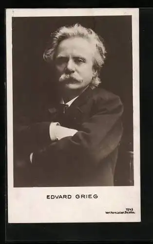 AK Portrait von Edvard Grieg