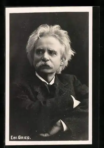 AK Portrait von Edvard Grieg