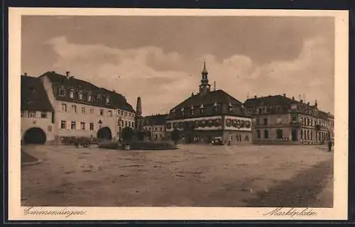 AK Emmendingen, Partie am Marktplatz