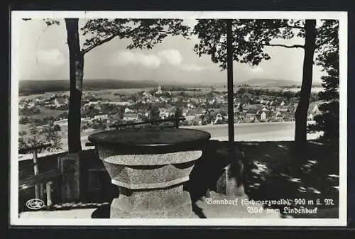 AK Bonndorf / Schwarzwald, Blick vom Lindenbuck