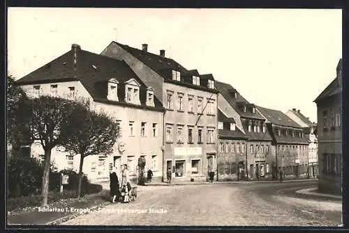 AK Schlettau / Erzgeb., Schwarzenberger Strasse