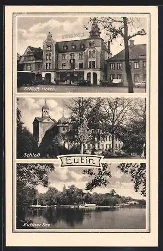 AK Eutin, Schloss, Schloss-Hotel, Eutiner See