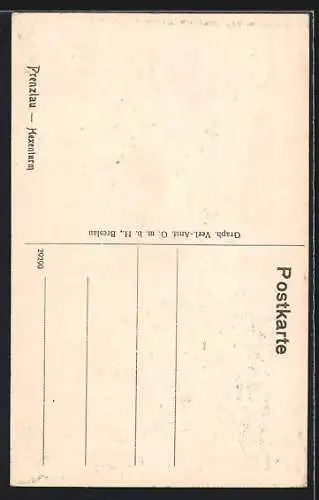 AK Prenzlau, Blick zum Hexenturm