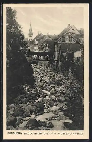 AK Hornberg / bad. Schwarzwald, Partie an der Gutach