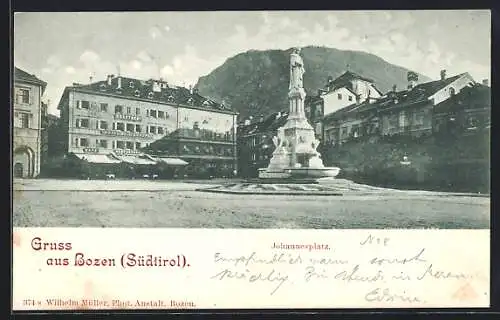 AK Bozen /Südtirol, Johannesplatz