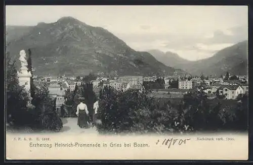 AK Gries-Bozen, Erzherzog Heinrich-Promenade