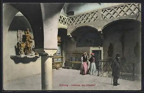 AK Sterzing, Lichthof im Rathaus
