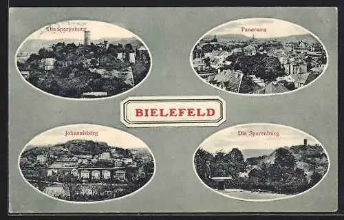 AK Bielefeld, Sparenburg, Johannisberg, Panorama