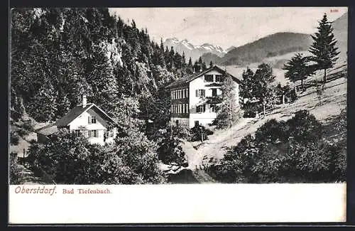 AK Oberstdorf, Bad Tiefenbach, Häuserpartie