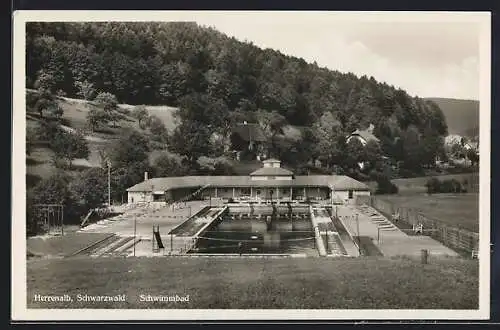 AK Herrenalb / Schwarzwald, Schwimmbad