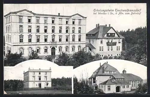 AK Teichwolframsdorf i. S., Blick zum Erholungsheim