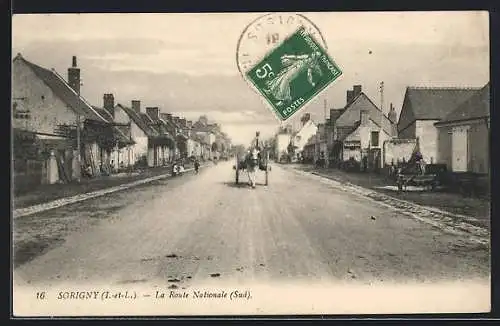 AK Sorigny /I.-et-L., La Route Nationale