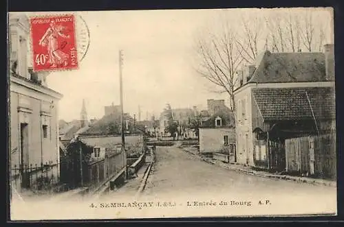 AK Semblancay /I.-et-L., l`Entrée du Bourg