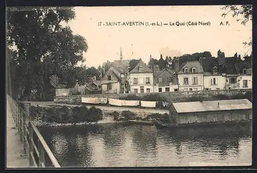 AK Saint-Avertin /I.-et-L., le Quai, Coté Nord