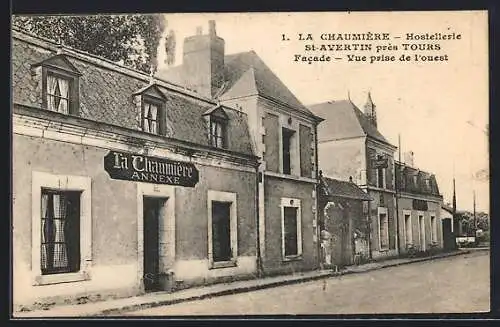 AK Saint-Avertin /I.-et-L., La Chaumière, Hostellerie, Facade, vue prise de l`ouest