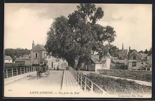 AK Saint-Avertin /I.-et-L., Vue prise du Pont