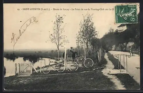 AK Saint-Avertin /I.-et-L., Route de Larcay, le Point de vue du Touring-Club