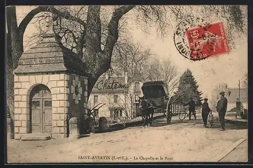 AK Saint-Avertin /I.-et-L., la Chapelle et le Pont