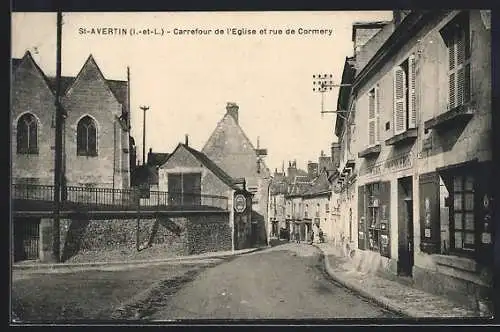 AK St-Avertin /I.-et-L., Carrefour de l`Eglise et rue de Cormery