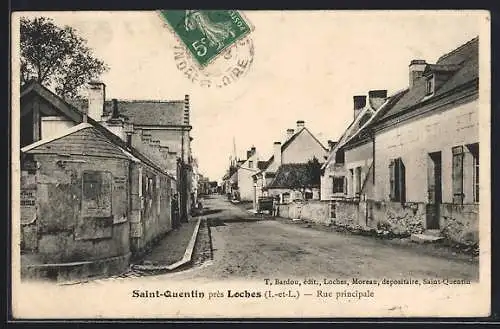 AK Saint-Quentin /I.-et-L., Rue principale