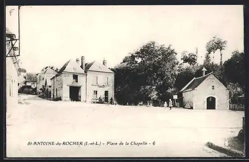 AK Saint-Antoine-du-Rocher, Place de la Chapelle