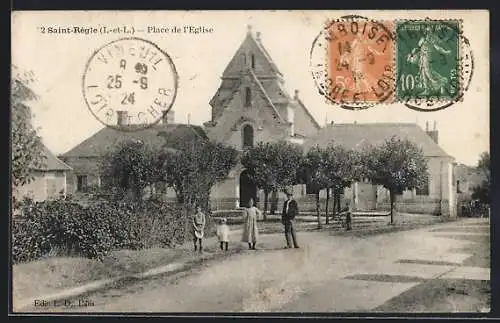 AK Saint-Règle /I.-et-L., Place de l`Eglise