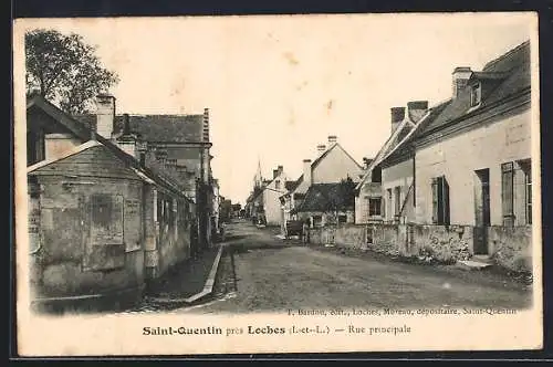 AK Saint-Quentin /I.-et-L., Rue principale