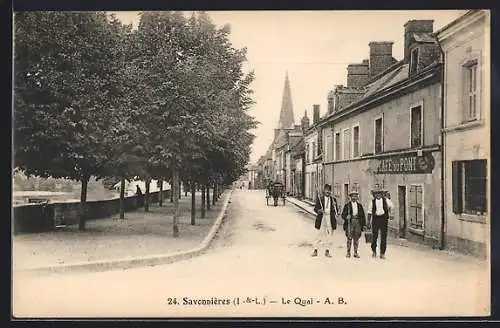 AK Savonnières /I.-et-L., le Quai