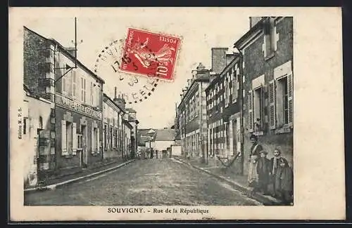 AK Souvigny /I.-et-L., Rue de la République