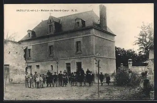 AK Sazilly /I.-et-L., Maison du Sacré-Coeur