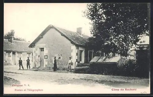 AK Camp du Ruchard /I.-et-L., Postes et Télégraphes