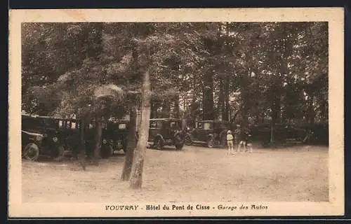 AK Vouvray /I.-et-L., Hotel du Pont de Cisse, Garage des Autos