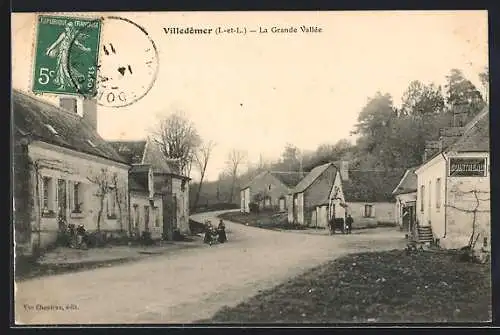 AK Villedomer /I.-et-L., la Grande Vallée